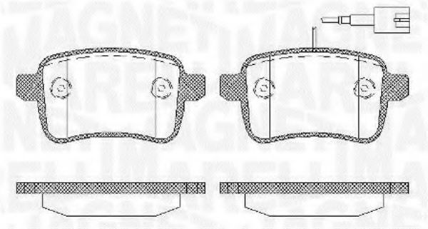 Тормозные колодки MAGNETI MARELLI 363916060129