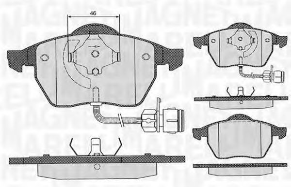 Тормозные колодки MAGNETI MARELLI 363916060130