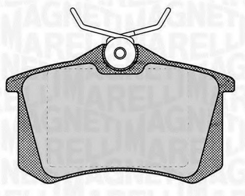 Тормозные колодки MAGNETI MARELLI 363916060131