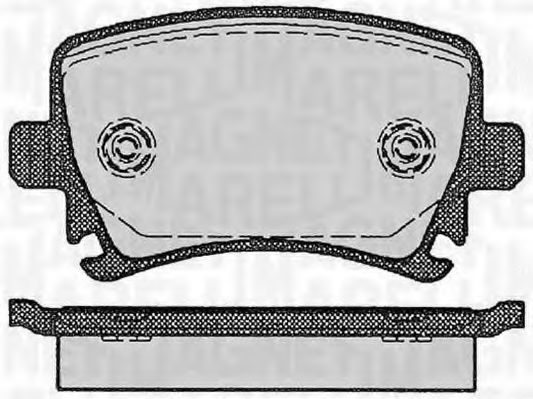 Тормозные колодки MAGNETI MARELLI 363916060133