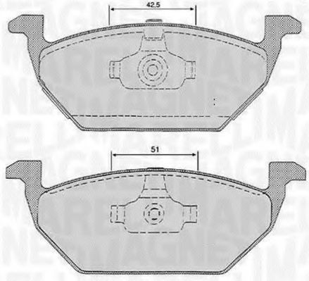 Тормозные колодки MAGNETI MARELLI 363916060134