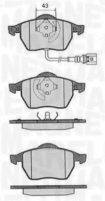 Тормозные колодки MAGNETI MARELLI 363916060136