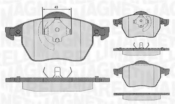 Тормозные колодки MAGNETI MARELLI 363916060137
