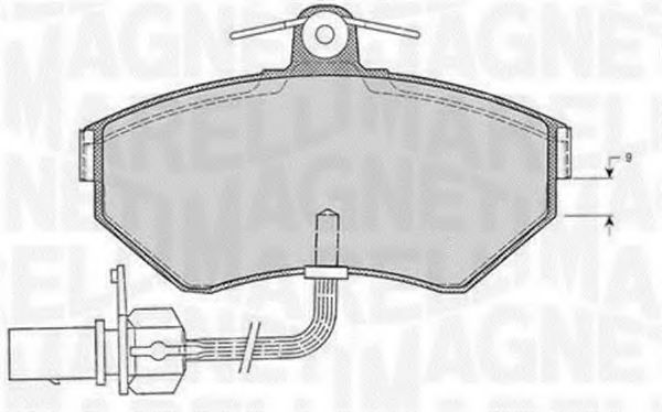 Тормозные колодки MAGNETI MARELLI 363916060138