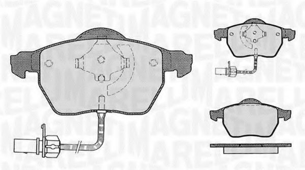 Тормозные колодки MAGNETI MARELLI 363916060142