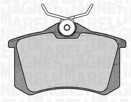 Тормозные колодки MAGNETI MARELLI 363916060144