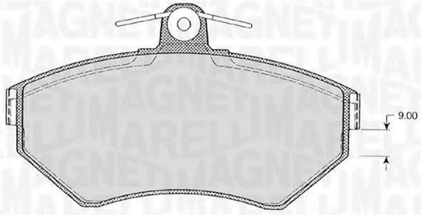 Тормозные колодки MAGNETI MARELLI 363916060145
