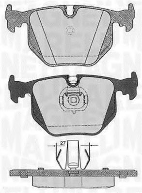 Тормозные колодки MAGNETI MARELLI 363916060152