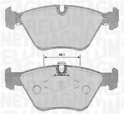 Тормозные колодки MAGNETI MARELLI 363916060153