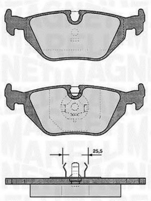 Тормозные колодки MAGNETI MARELLI 363916060154