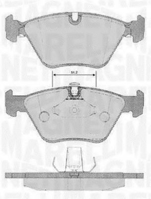 Тормозные колодки MAGNETI MARELLI 363916060159