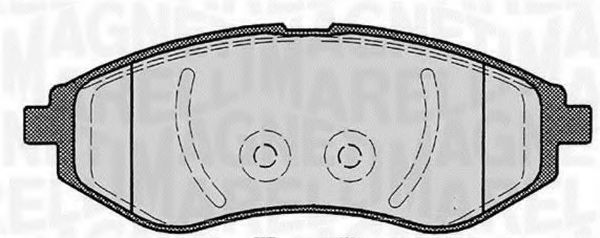 Тормозные колодки MAGNETI MARELLI 363916060163