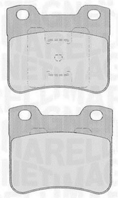 Тормозные колодки MAGNETI MARELLI 363916060166