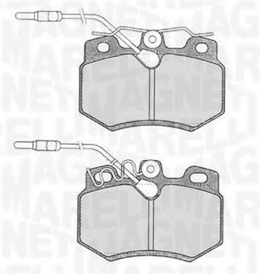 Тормозные колодки MAGNETI MARELLI 363916060167