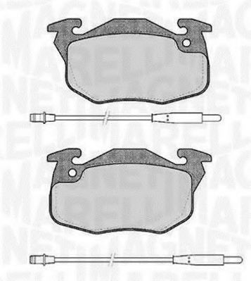Тормозные колодки MAGNETI MARELLI 363916060168