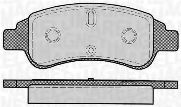 Тормозные колодки MAGNETI MARELLI 363916060170