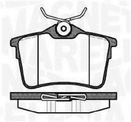 Тормозные колодки MAGNETI MARELLI 363916060171
