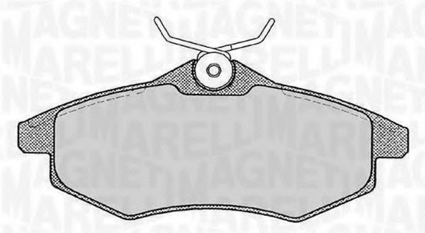 Тормозные колодки MAGNETI MARELLI 363916060173