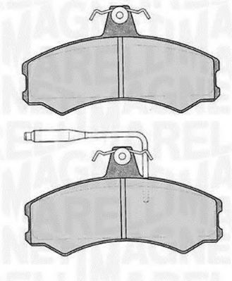 Тормозные колодки MAGNETI MARELLI 363916060175
