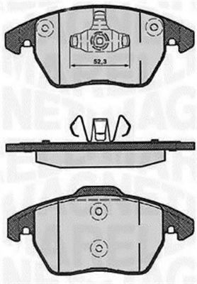 Тормозные колодки MAGNETI MARELLI 363916060178