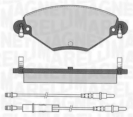 Тормозные колодки MAGNETI MARELLI 363916060181
