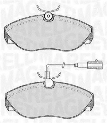 Тормозные колодки MAGNETI MARELLI 363916060183