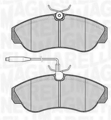 Тормозные колодки MAGNETI MARELLI 363916060184