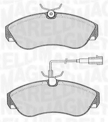 Тормозные колодки MAGNETI MARELLI 363916060185