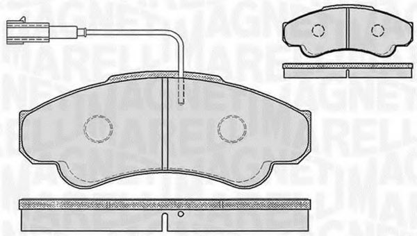 Тормозные колодки MAGNETI MARELLI 363916060187