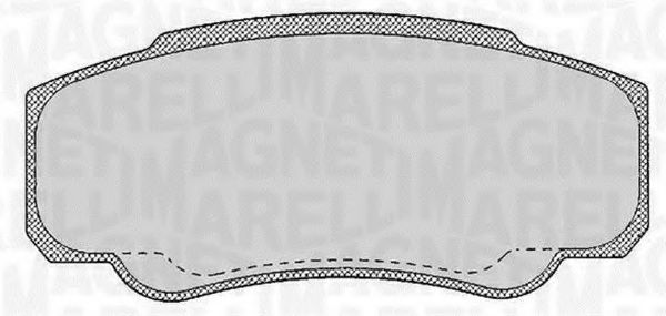 Тормозные колодки MAGNETI MARELLI 363916060188