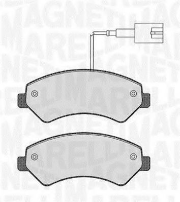 Тормозные колодки MAGNETI MARELLI 363916060190