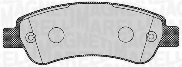 Тормозные колодки MAGNETI MARELLI 363916060191