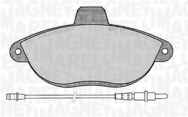 Тормозные колодки MAGNETI MARELLI 363916060192