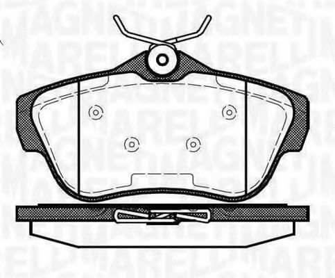 Тормозные колодки MAGNETI MARELLI 363916060194
