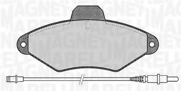 Тормозные колодки MAGNETI MARELLI 363916060198