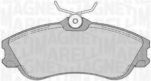 Тормозные колодки MAGNETI MARELLI 363916060199