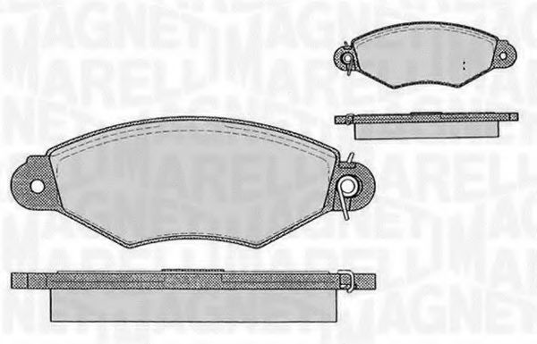 Тормозные колодки MAGNETI MARELLI 363916060200