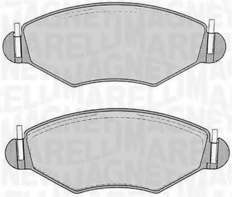 Тормозные колодки MAGNETI MARELLI 363916060201