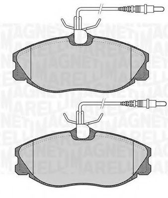 Тормозные колодки MAGNETI MARELLI 363916060202