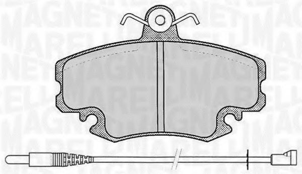 Тормозные колодки MAGNETI MARELLI 363916060203