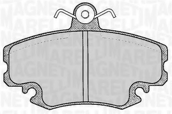 Тормозные колодки MAGNETI MARELLI 363916060204