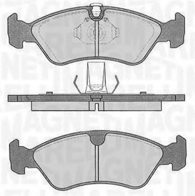 Тормозные колодки MAGNETI MARELLI 363916060205