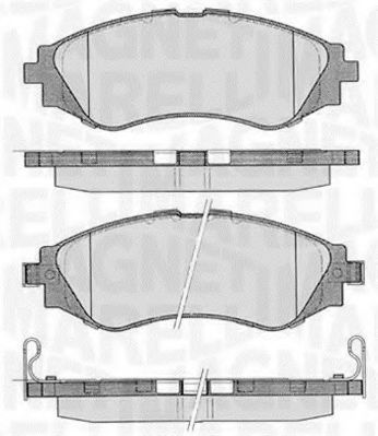 Тормозные колодки MAGNETI MARELLI 363916060206