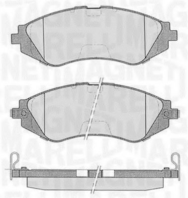 Тормозные колодки MAGNETI MARELLI 363916060207