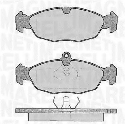Тормозные колодки MAGNETI MARELLI 363916060208