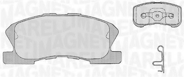 Тормозные колодки MAGNETI MARELLI 363916060209