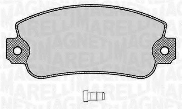 Тормозные колодки MAGNETI MARELLI 363916060212