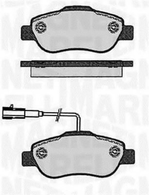 Тормозные колодки MAGNETI MARELLI 363916060215