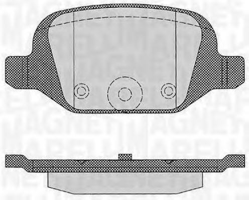Тормозные колодки MAGNETI MARELLI 363916060216