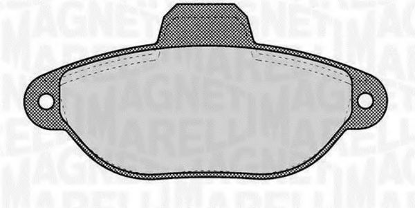 Тормозные колодки MAGNETI MARELLI 363916060220